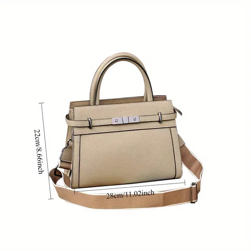 Bolso de mano de cuero para mujer