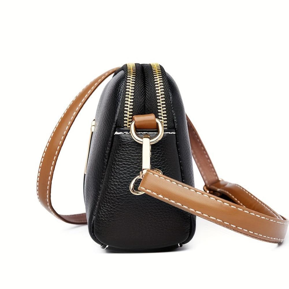 Bolso bandolera con relieve Mila Litchi