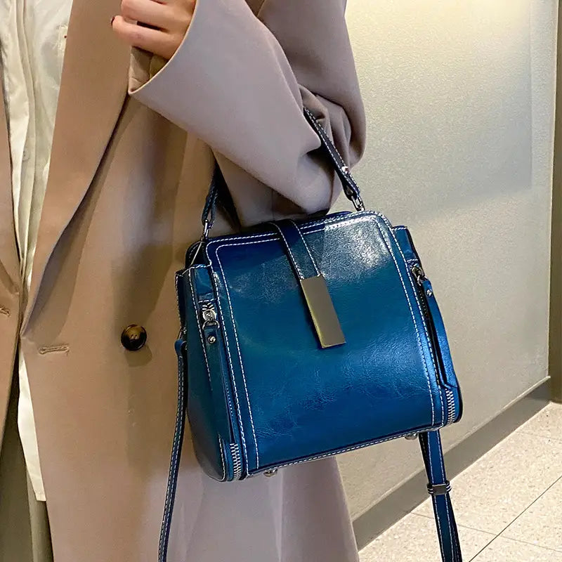 Bolso bandolera retro con correa ajustable