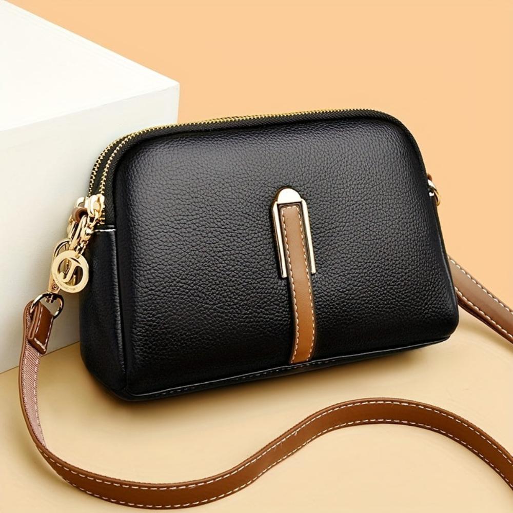 Bolso bandolera con relieve Mila Litchi