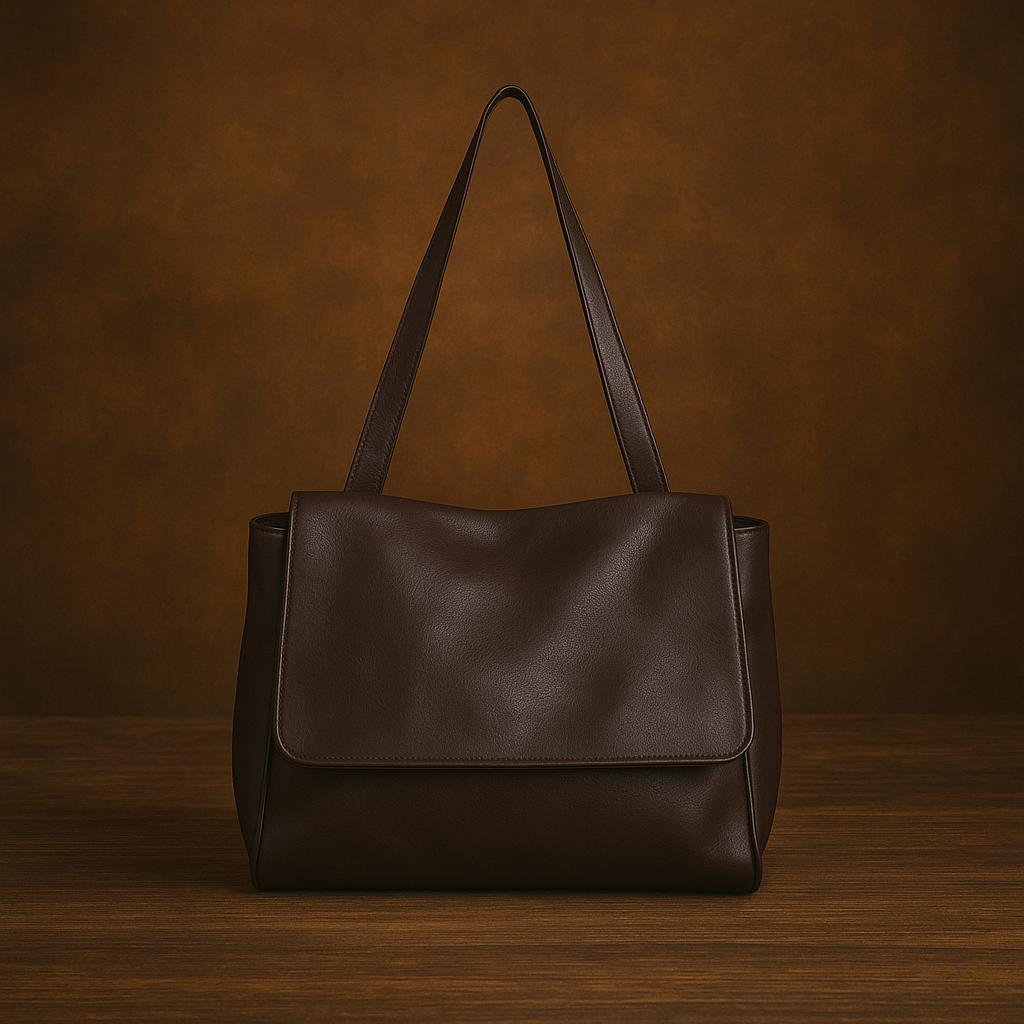 Bolso de mano de piel suave