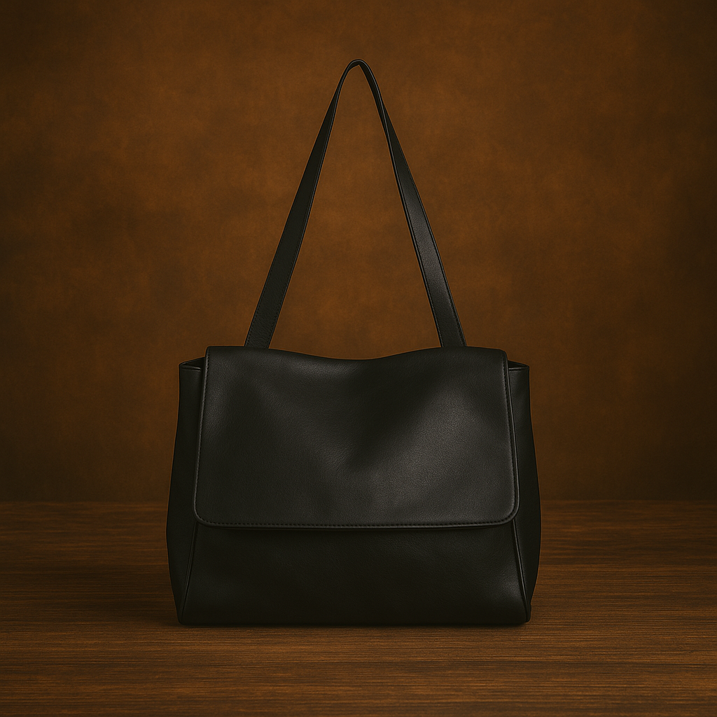 Bolso de mano de piel suave