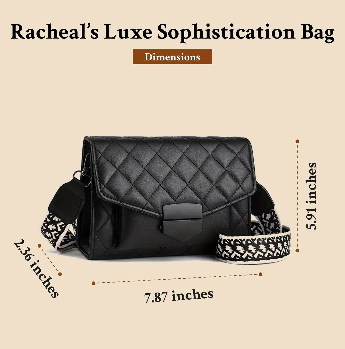 La sofisticación de lujo de Racheal | Bolso de lujo