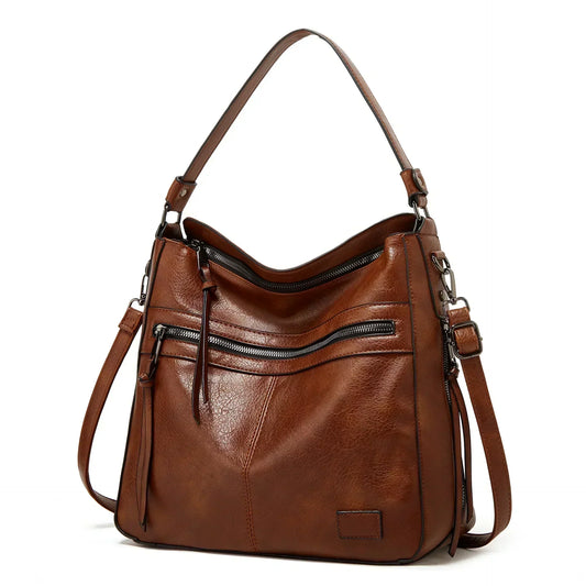 Charm vintage de Muriel | Bolso de hombro de cuero