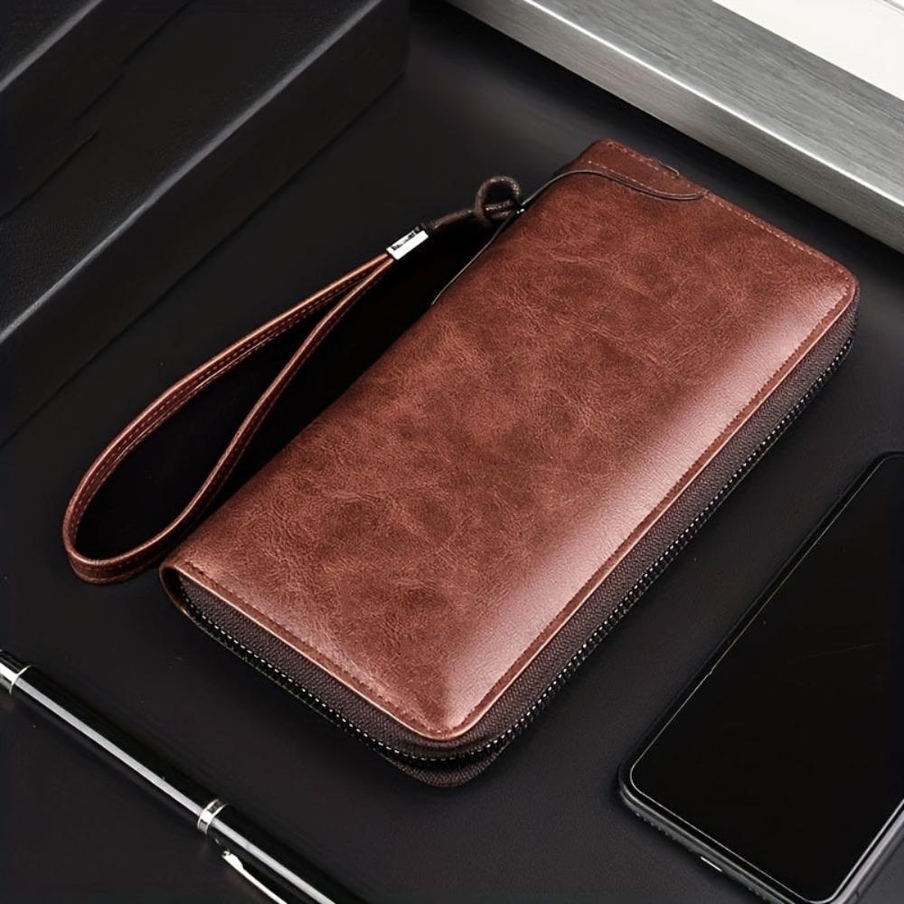 Cartera de mano con cremallera RFID Holden