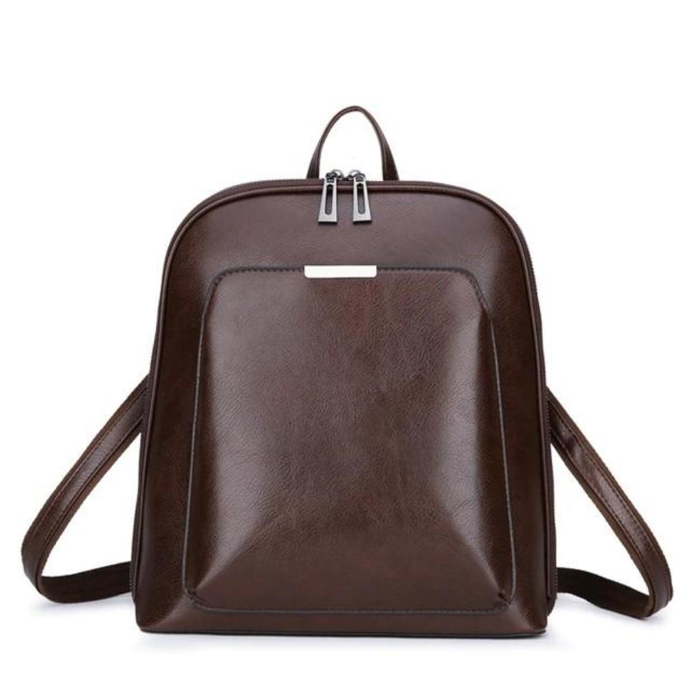 Mochila clásica con doble cremallera: diseño elegante