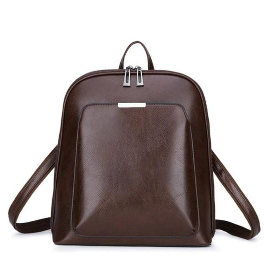 Mochila clásica con doble cremallera: diseño elegante