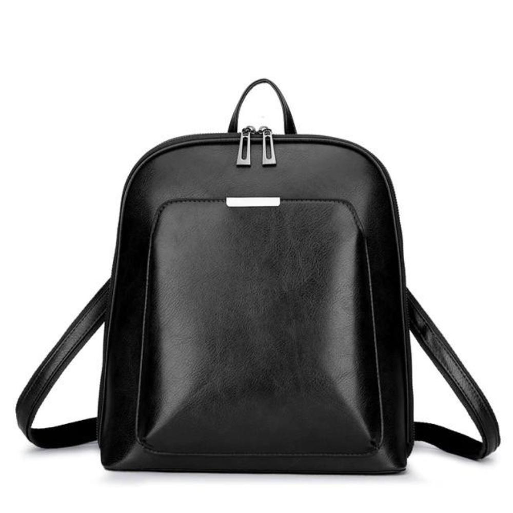Mochila clásica con doble cremallera: diseño elegante