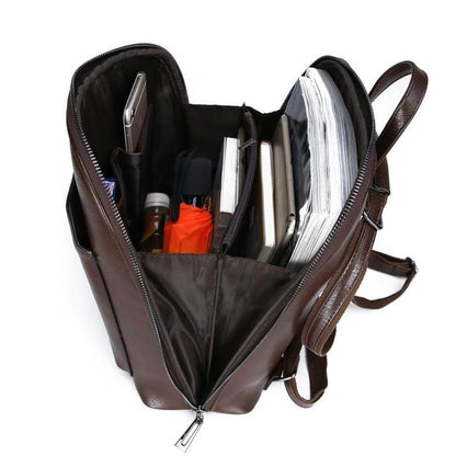 Mochila clásica con doble cremallera: diseño elegante