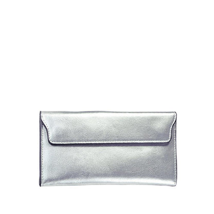 Cartera clásica plegable con solapa magnética