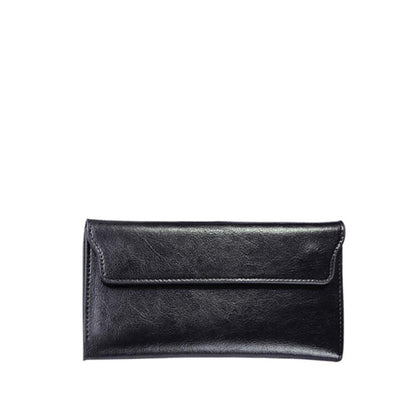 Cartera clásica plegable con solapa magnética