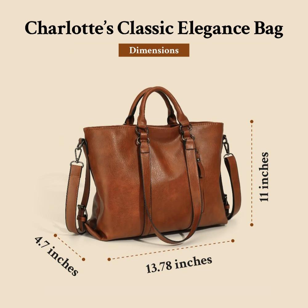 Elegancia clásica de Charlotte | Bolso tote vintage