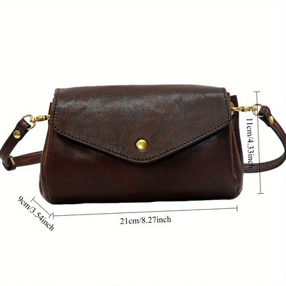 Nuevo bolso de hombro de piel auténtica para mujer