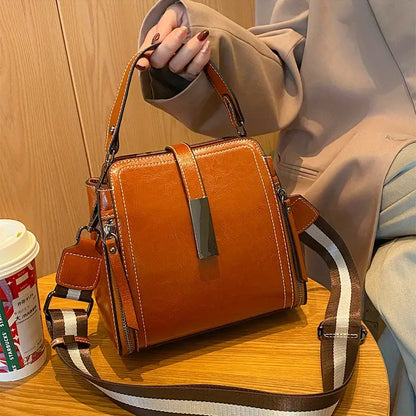 Bolso bandolera retro con correa ajustable