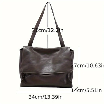 Bolso de mano de piel suave