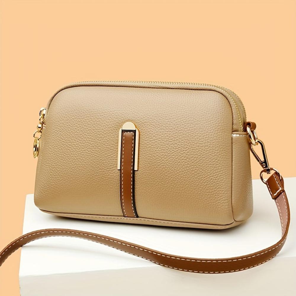 Bolso bandolera con relieve Mila Litchi