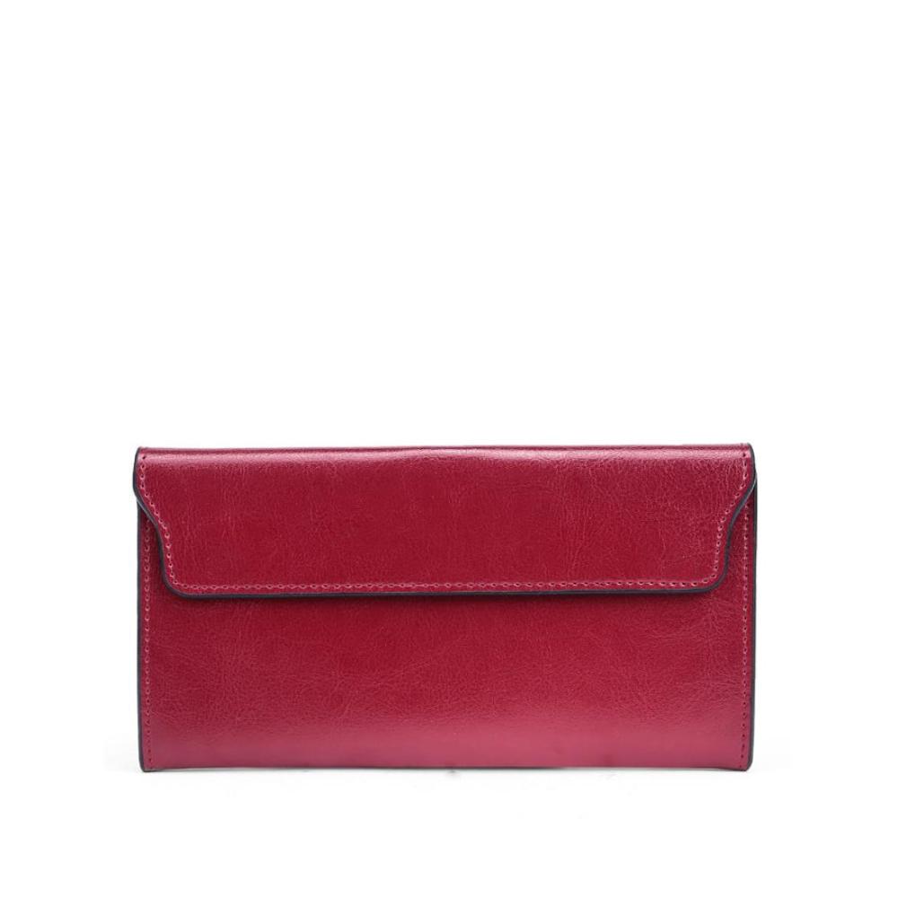 Cartera clásica plegable con solapa magnética