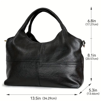 Elegante bolso bandolera de piel para mujer