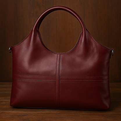 Elegante bolso bandolera de piel para mujer