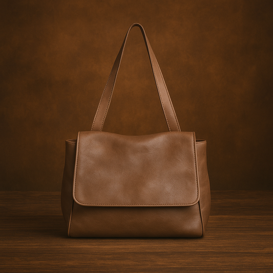 Bolso de mano de piel suave
