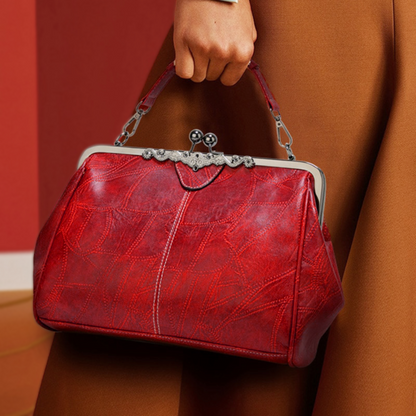 Bolso vintage con cierre de beso
