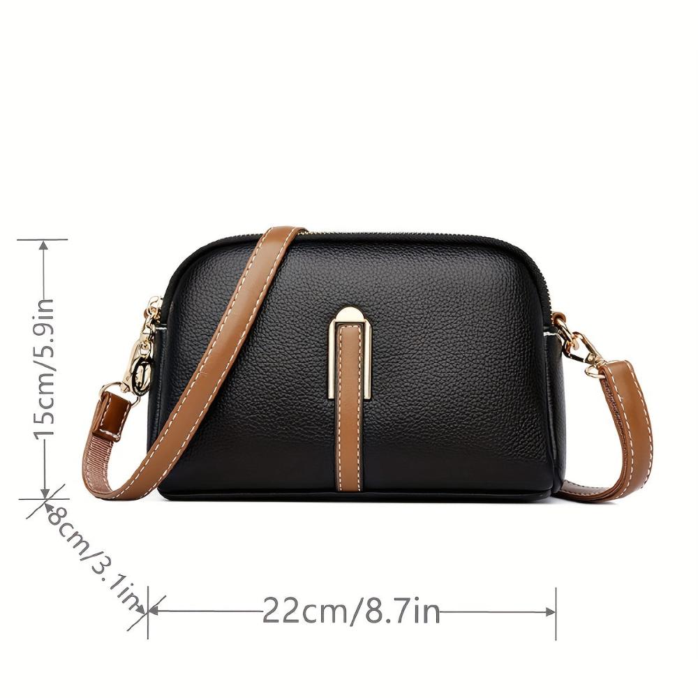 Bolso bandolera con relieve Mila Litchi